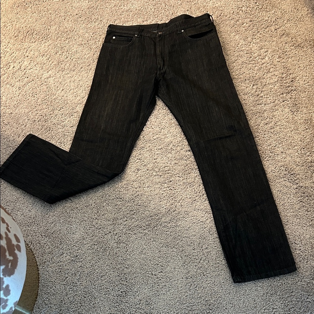 Men's Black Straight Jeans